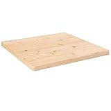 Mesa cuadrada de pino macizo de 40 x 40 cm,...