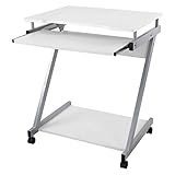 VASAGLE Escritorio de la Computadora Blanco...