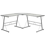 Flash Furniture Mesa de esquina en forma de...