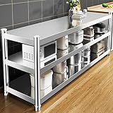 Mesa de preparación de acero inoxidable con...